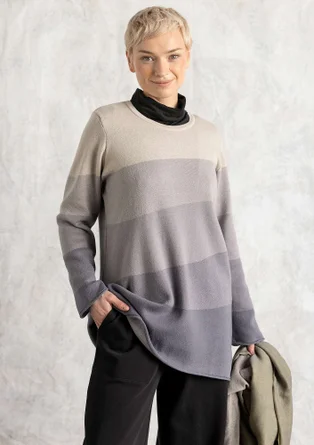 Stricktunika „Siv“ aus Recycling-/Bio-Baumwolle - grau