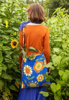 Taske "Sunflower" i økologisk bomuld/hør - kornbl