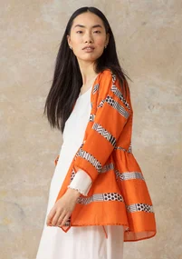 Blouse tissée « Zenit » en coton biologique - sorbe