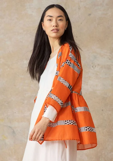 Blouse tissée « Zenit » en coton biologique - sorbe