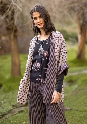 “Willow” woven organic cotton kimono - kashish