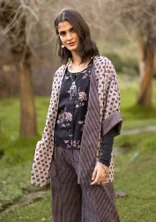 Kimono tissé ”Willow” en coton biologique - kashish