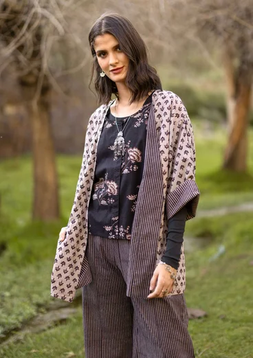 “Willow” woven organic cotton kimono - kashish