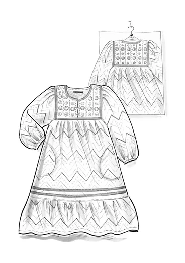 “Saloni” woven viscose dress - klein blue