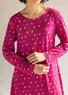 Gepunktetes Jerseykleid „1964“ aus Baumwolle/Modal (cochenille L)