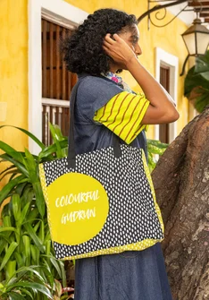 Laukku "Nina" ekopuuvillaa - musta