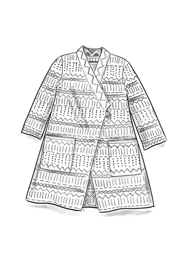 “Elsie” cardigan in organic/recycled cotton - black