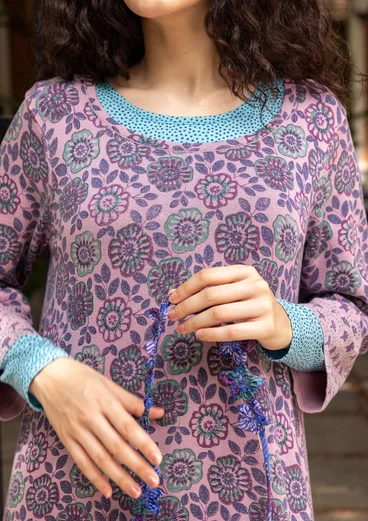 “Heera” organic cotton knit tunic - lilac