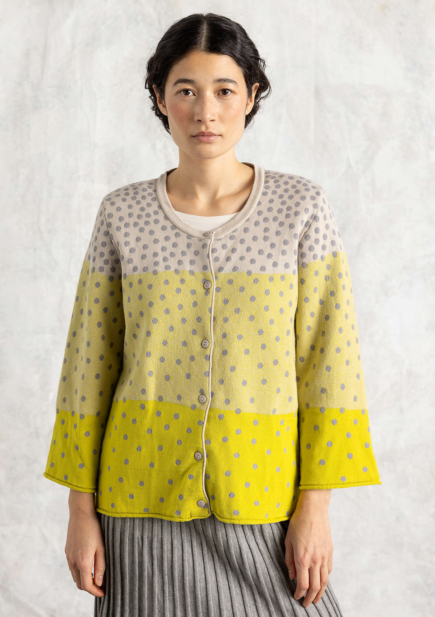 極美品★45R コットンカーディガン ギマ908KNITTY CARDIGAN DEADSTOCK YARN】GIMA COTTON CARDIGAN - Yonetomi STORE ONLINE