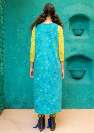 Jerseykleid „Sparkle“ aus Bio-Baumwolle - türkis