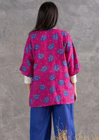 Tunique "Loella" en lin tissé - cochenille