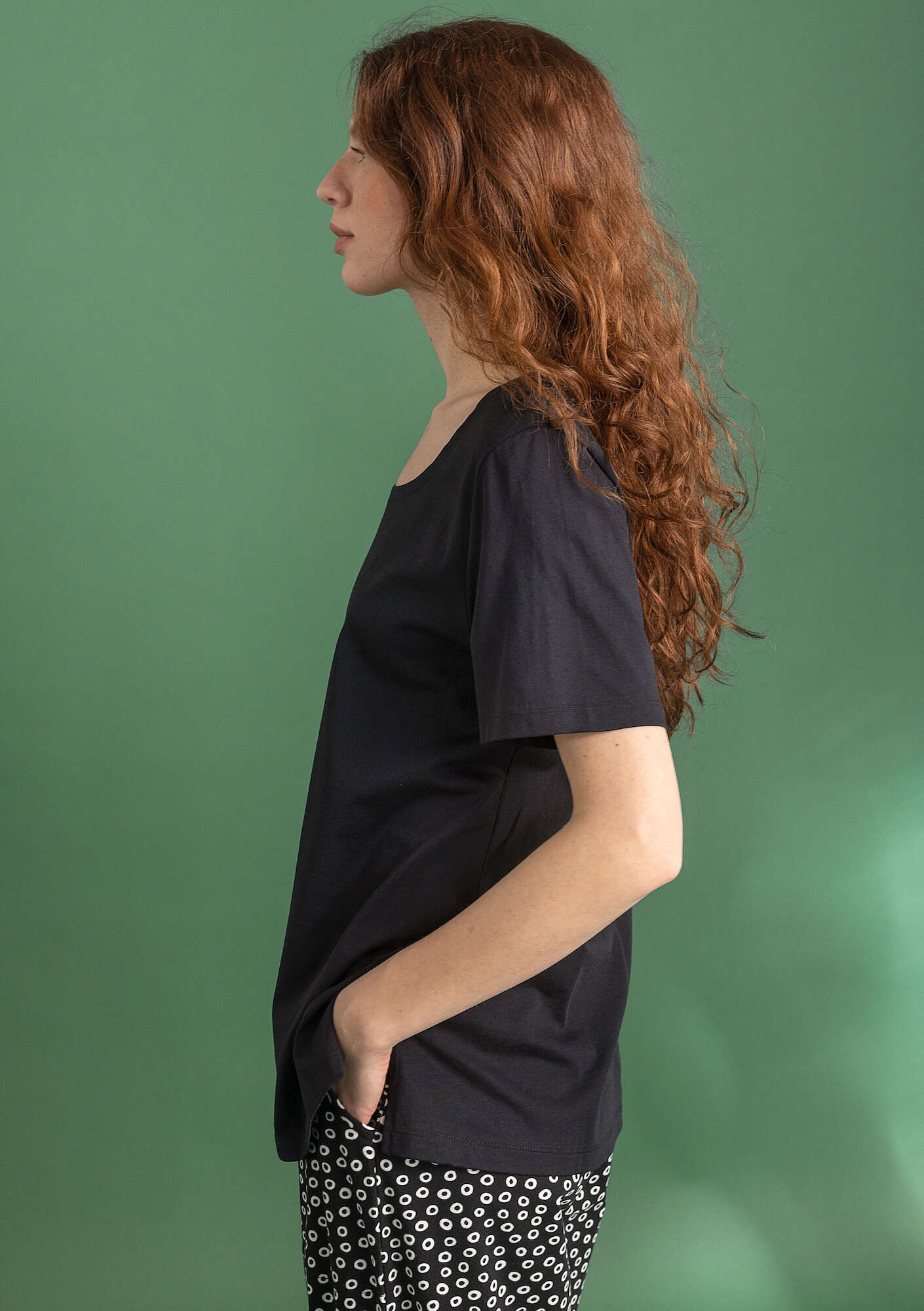 T-Shirt „Oriana“ aus Bio-Baumwolle/Modal schwarz thumbnail
