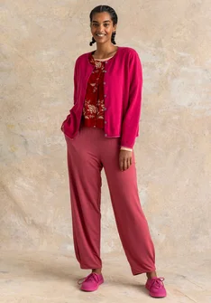 Jerseyhose aus Viskose/Elasthan - feige