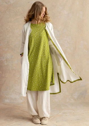 Jerseykleid „Theia“ aus Bio-Baumwolle/Elasthan - waldgrün-gemustert