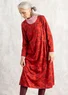 Jerseykleid „Judit“ aus Bio-Baumwolle/Modal (papageienrot-gemustert XXL)
