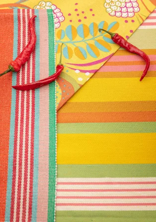 “Bolster” tablecloth in organic cotton - pineapple