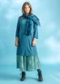 Tricot jurk "Luna" van lyocell/elastaan (petrol M)