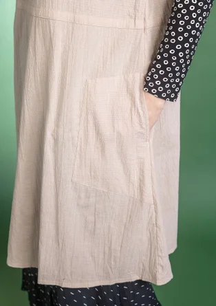 Robe sans manches en coton biologique tissé - calcaire