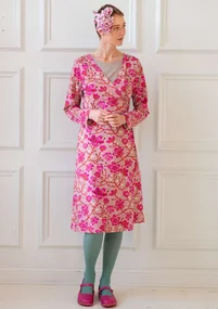 Trikotkleid „Magnolia“ aus Öko-Baumwolle/Modal - cerise