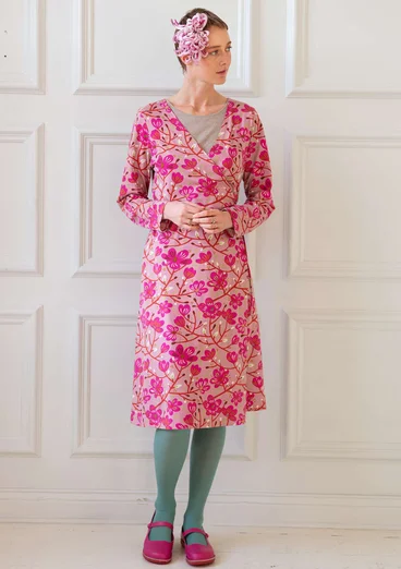 Trikotkleid „Magnolia“ aus Öko-Baumwolle/Modal - cerise