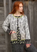 “Ängskär” organic and recycled cotton cardigan - black