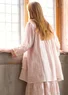 Artistblus "Elisabeth" i ekologisk bomull/lin (ljus puderrosa S)