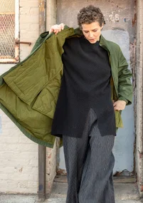 “Madison” parka in organic cotton with a removable vest - pine