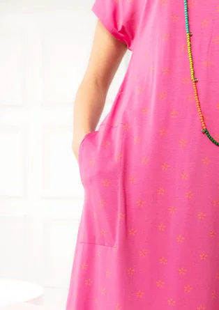 Robe "Galilei" en jersey de lyocell/élasthanne - pivoine foncé