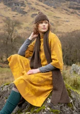 Robe "Hildur" en maille de coton biologique - curry