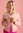Wool/cotton/alpaca cardigan - pink marble