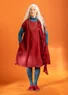 Robe sans manches en coton biologique tissé (rouge agate S)