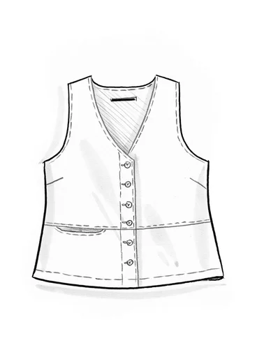 Webweste „Esme“ aus Bio-Baumwolle/Leinen - schwarz