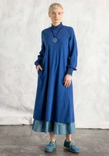 Jersey dress in organic cotton - indigo blue