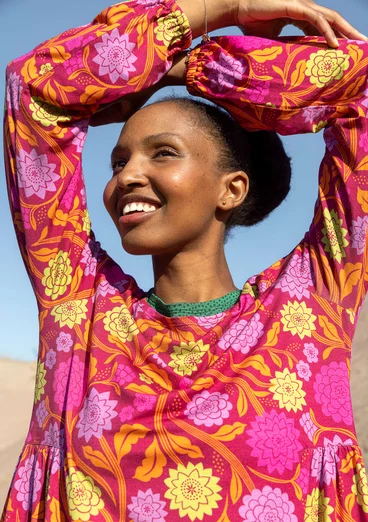 Jerseykleid „Pink Moon“ aus Lyocell/Elasthan - dunkelhibiskus