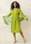 “Lillian” woven linen dress (asparagus size(culture.Name/sizeKey))