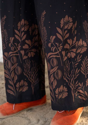 Pantalon "Dawn" en coton biologique - noir