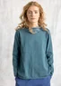 “Tove” organic/recycled cotton favourite sweater (verona green XL)