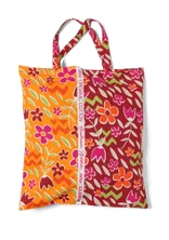 Sac en tissu de coton biologique Taille M - orange