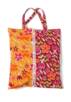 Sac en tissu de coton biologique Taille M - orange