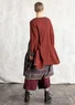 Lambswool blend coatigan (red curry/melange XXL)