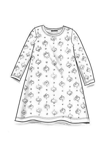 Tunique "Katmandu" en jersey de coton biologique/modal - lupin
