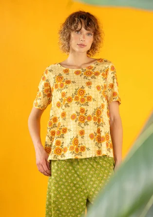 Top "Rema" en jersey de coton biologique - rayon de soleil
