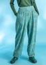 “Stella” organic cotton/elastane jersey trousers (aquamarine M)