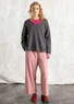 Nubby sweater in a lambswool blend (ash grey/melange XS)