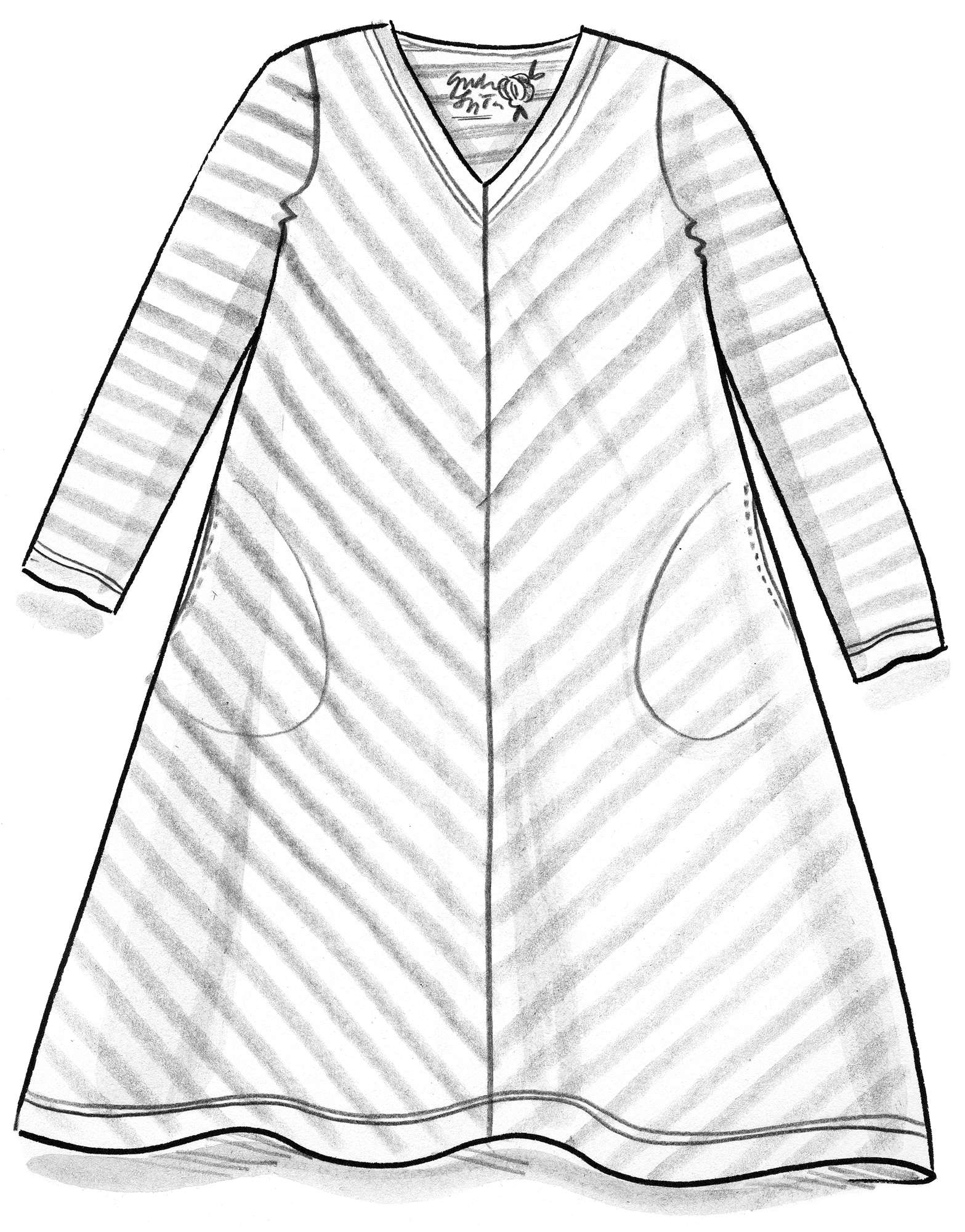 Kleid aus Modal/Baumwolle/Elasthan