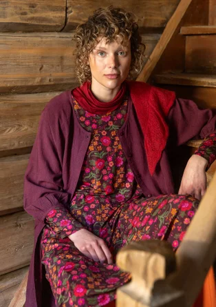 Trikotkjole «Rosebay» i lyocell/elastan - aubergine