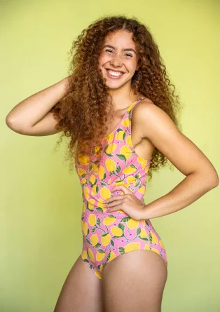 “Luisa” polyamide /elastane swimsuit - cherry blossom