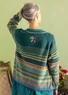 Gilet "Louise" en laine mélangée (vert paon M)
