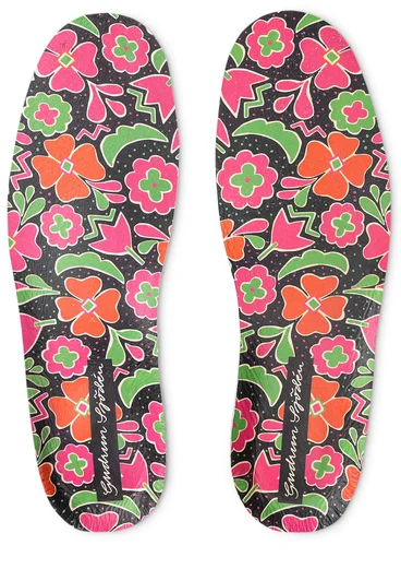 Printed insoles - hibiscus