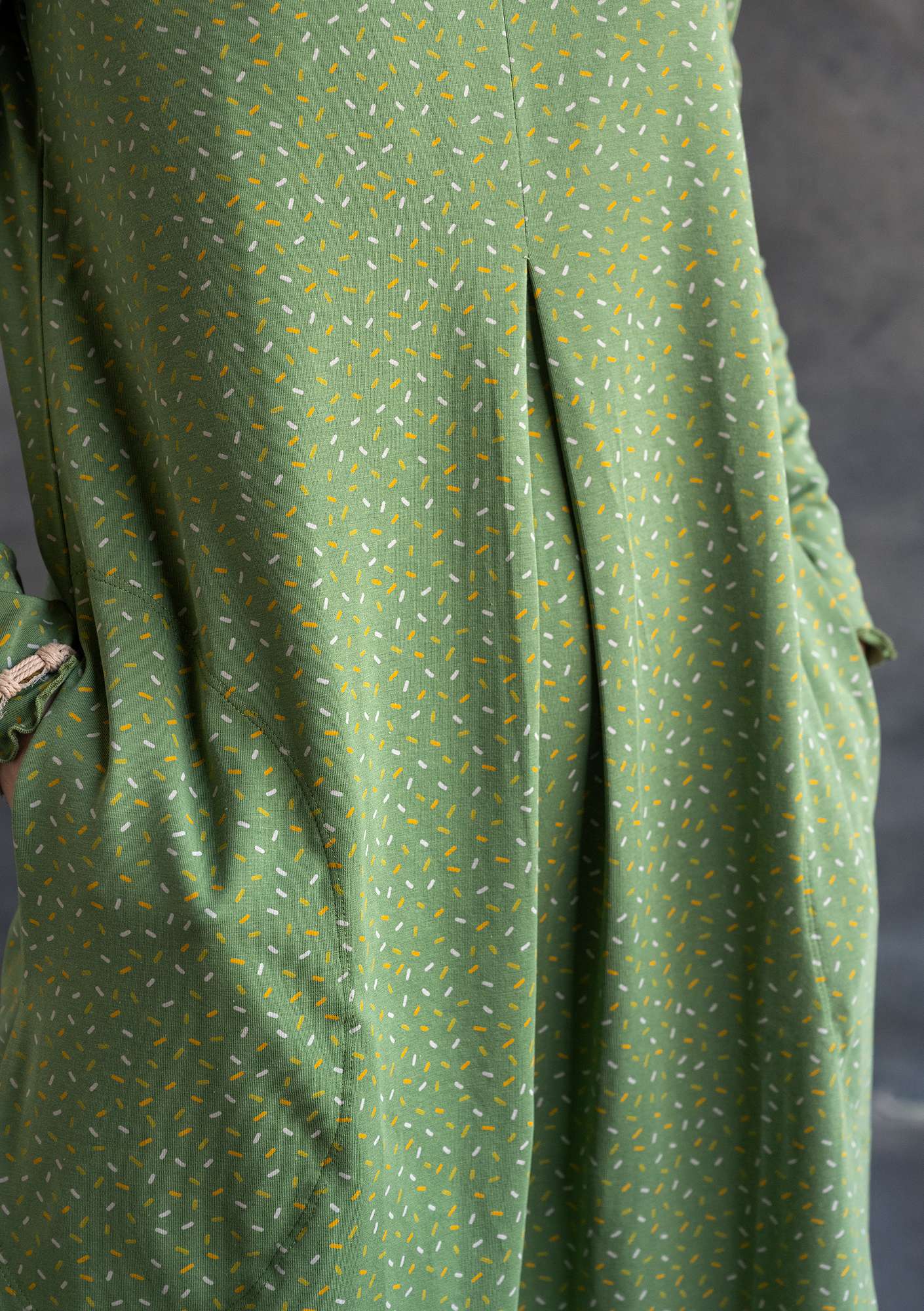 “Pepper” jersey dress in organic cotton/modal/spandex coriander thumbnail